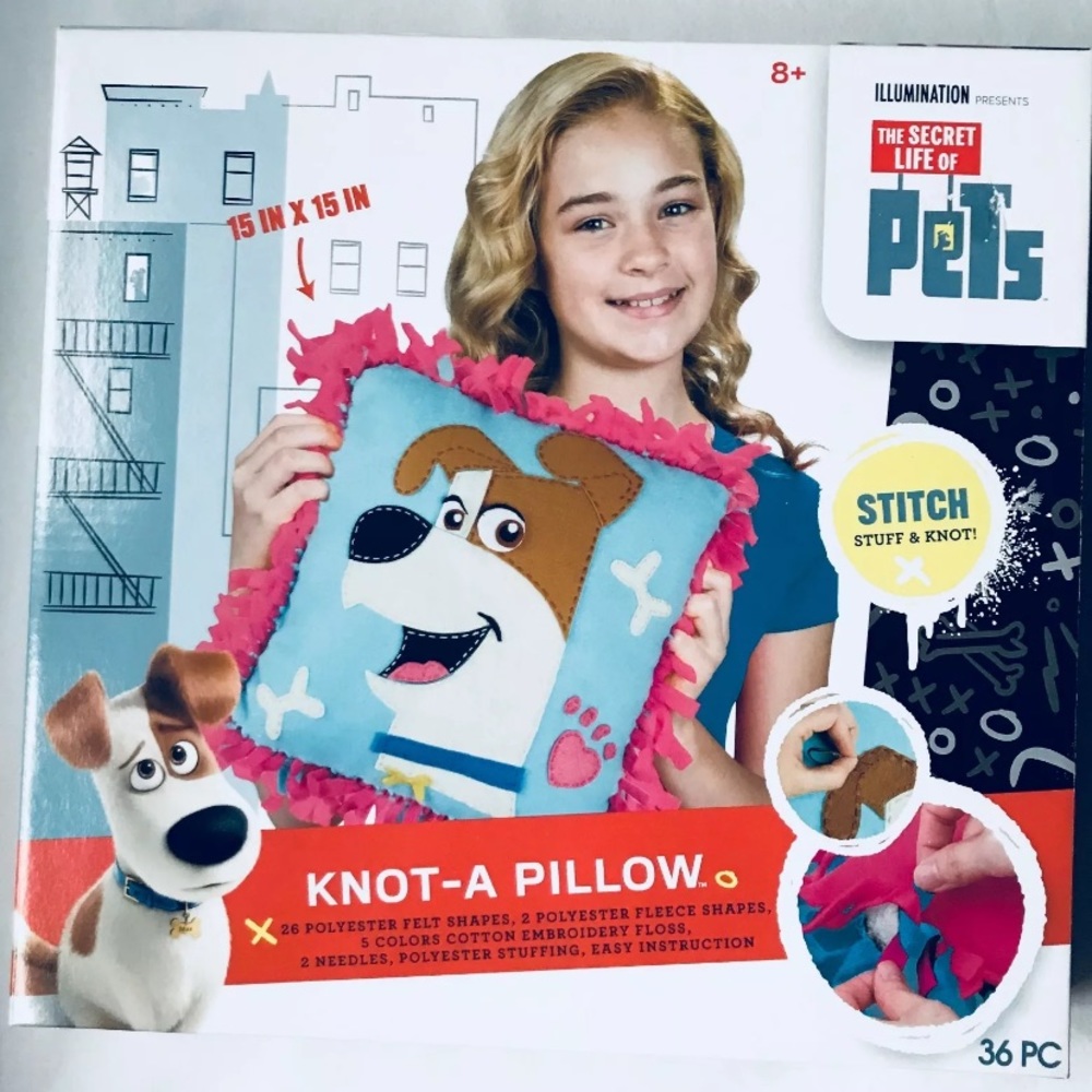 Alex Brands Girls Handwork Knot a Pillow 36 PC New